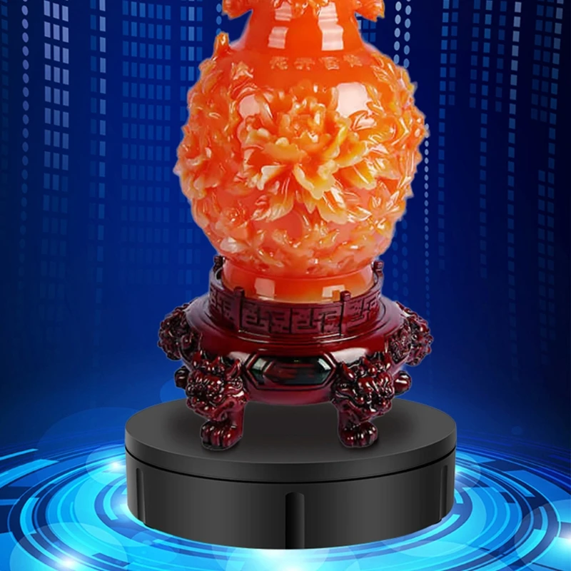 

5 Speeds Electric Turntable Display Stand 360 Degree Rotating Table Watch Jewelry Holder with Remote Control