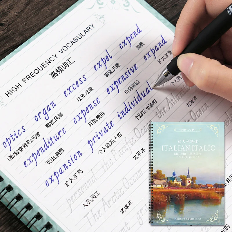 Итальянская наклонная шрифтовая надпись на английском языке автоматическая