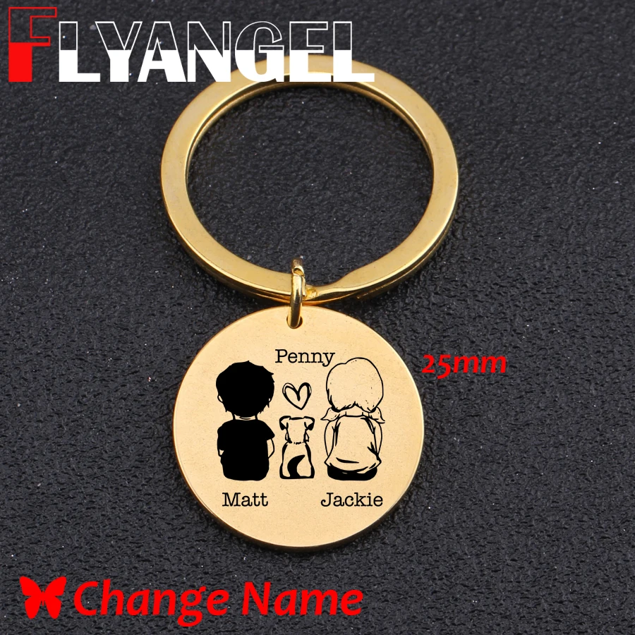 Пользовательские любовник и Собака Имя Мода брелок ювелирные изделия Любовник