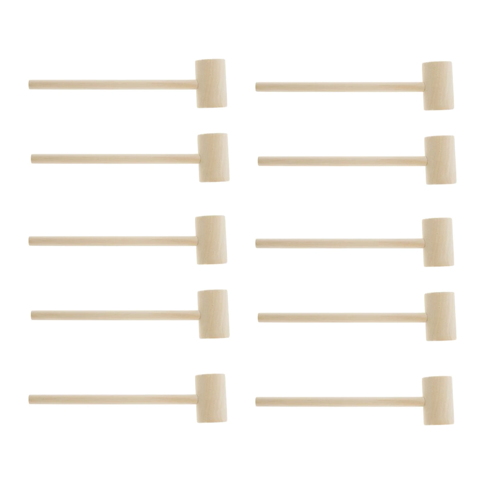 

Mini Wooden Hammer 10 Pack Mallet Pounding Toy Cute Beating Gavel Toys for Boys & Girls