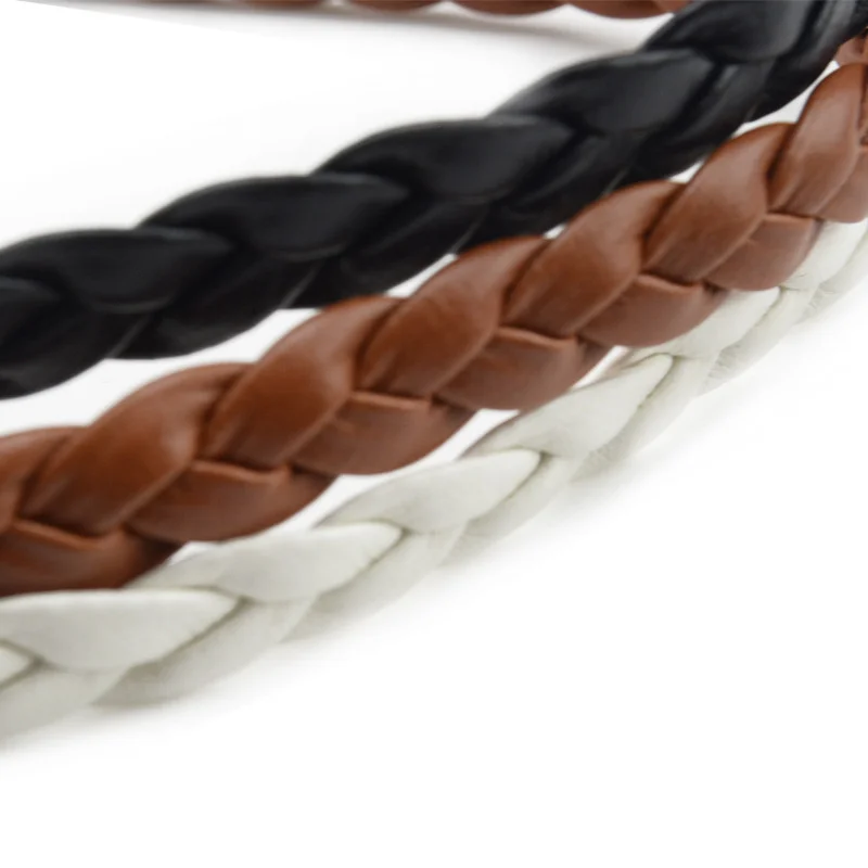 Женский винтажный Плетеный ремень из ПУ кожи с кисточками | Аксессуары для одежды