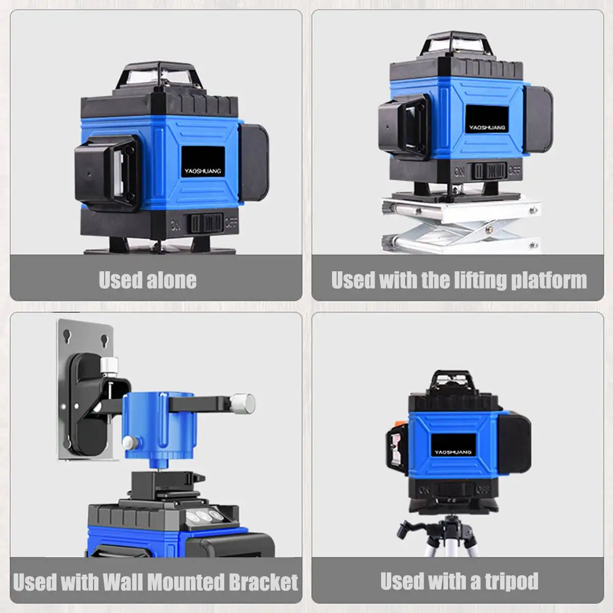 

2D bluetooth 8 Lines Laser Level Green Light Auto Self Levelling Horizontal and Vertical Cross Lines 360 Rotary Measuring Levels