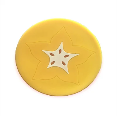 Carambola Горячая подстаканник в форме фруктов силиконовая подставка под кружку Нескользящая изоляционная подстилка подстаканник стол подстилки стол кухонные аксессуары - Цвет: Carambola