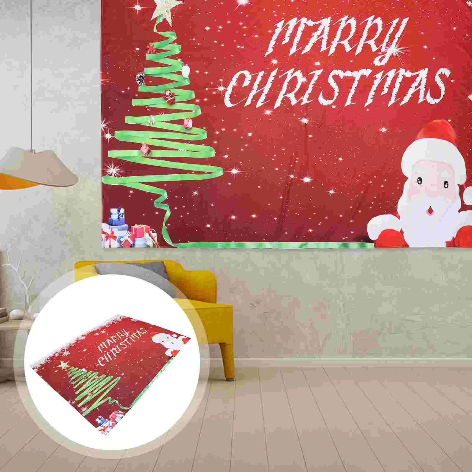 Fondo de fotograf&iacute;a con tem&aacute;tica navide&ntilde;a, tel&oacute;n de fondo creativo de Pap&aacute; Noel, 1 unidad-4