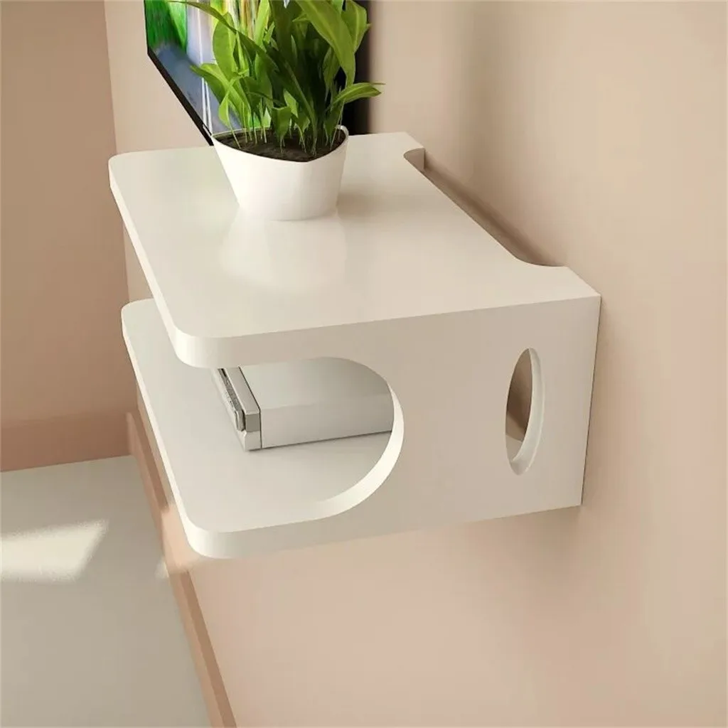 Floating Shelf For TV Components Metal Wall Mounted Media Console 2 Tier Cable Boxes/Routers/Remotes/DVD Players/Game Consol | Электроника