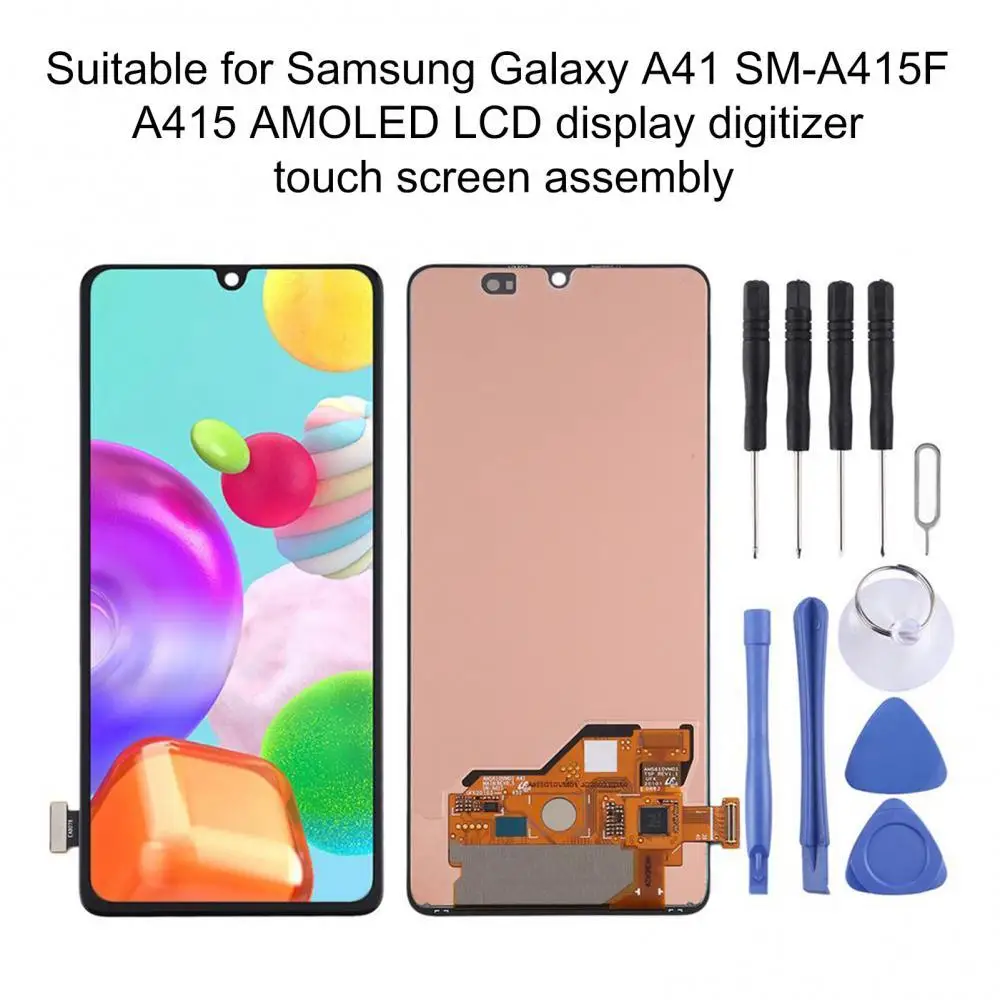 

ЖК-дисплей AMOLED с дигитайзером и сенсорным экраном с комплектами инструментов для Samsung Galaxy A41, сменный экран, Аксессуары для мобильных телефо...