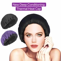 microwavable head thermal heat cap heating steamer for hair care beauty flax seed baked oil unplugged repair damaged nursing