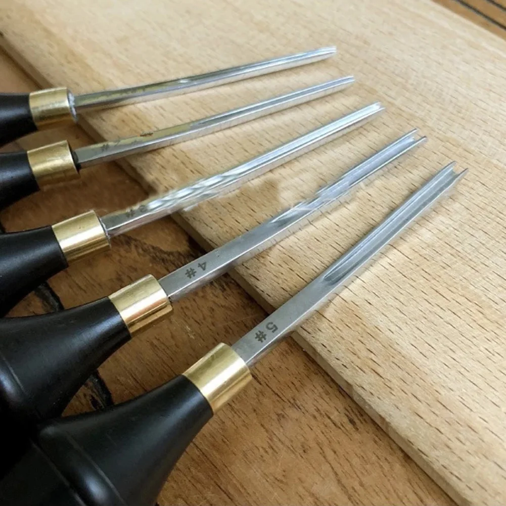 1 шт. острый кожевенный резец для кожевенного ремесла стальное лезвие ручка из