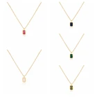 BOAKO 925 стерлингового серебра ожерелья для женщин 2021 тренд золота Цепочка с кулоном, с цирконием, ювелирное изделие, ожерелье кулон воротник CZ