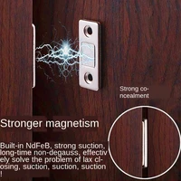 2pcsset magnetic cabinet catches magnet door stops hidden door closer with screw for closet cupboard furniture hardware