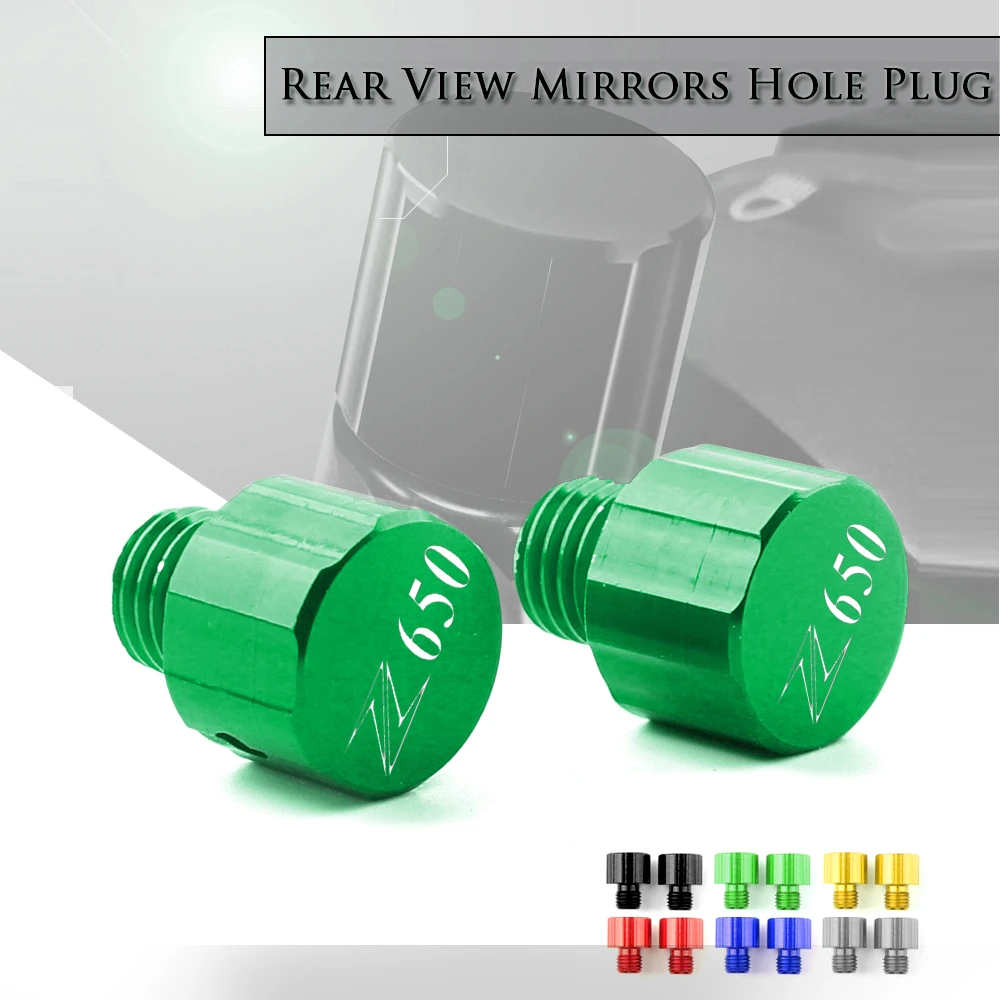 

CNC Aluminum Rear View Side Mirrors Hole Plug Screws Caps Cover Bolts For KAWASAKI Z650 Z 650 2017-2019