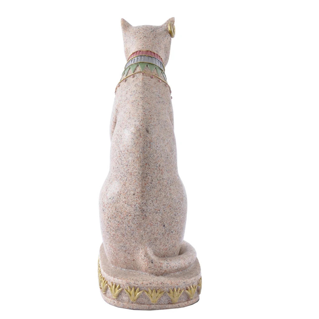 

Sandstone Egyptian Mau Cat Statue Sculpture Hand Carved Figurine Decoration