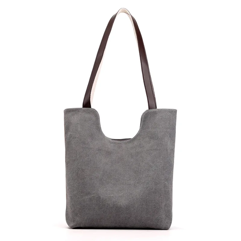 

Canvas Bag Shoulder Handbag 2021 New Trendy Large Capacity Retro Art Stitching Tote Bag Handbag Can Store Personal Belongings