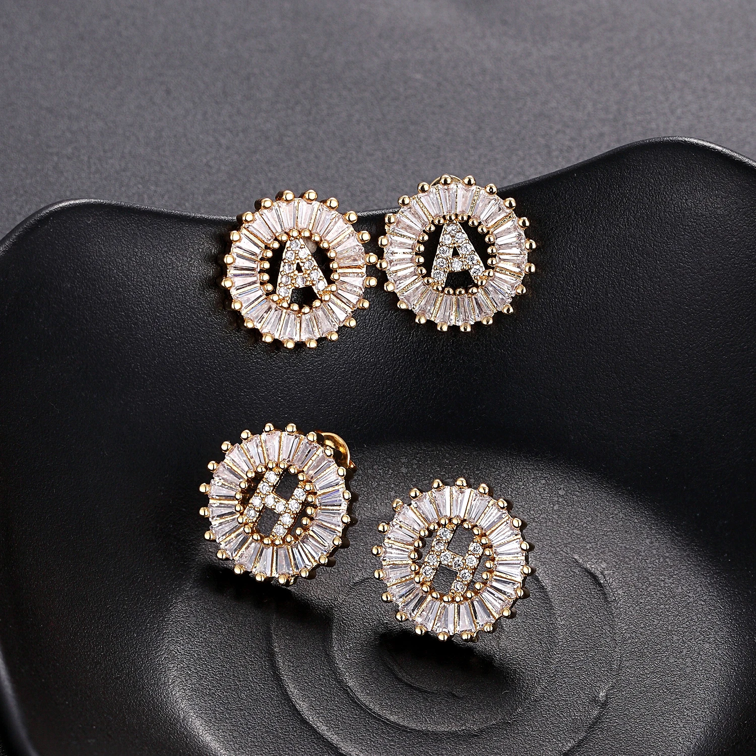 Новинка 26 букв очаровательное кольцо с кубическим цирконием браслет ожерелье