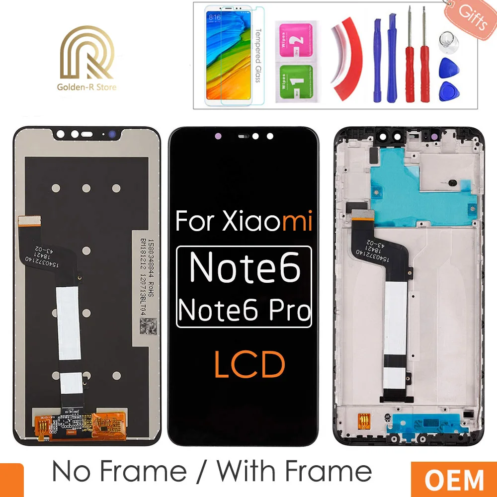 ЖК дисплей 6 26 дюйма качества AAA для Xiaomi Redmi Note pro дигитайзер сенсорного экрана с