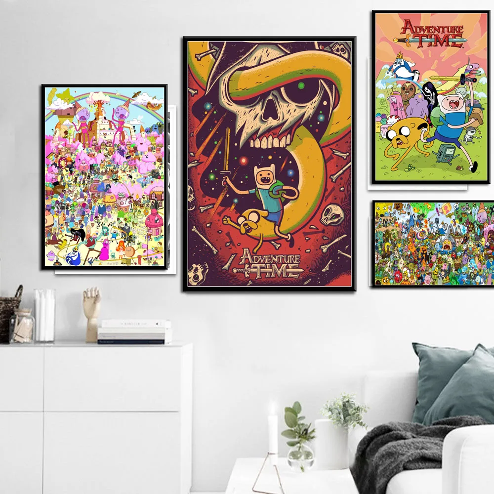 

Adventure Time Hot USA Cartoon Art Canvas Painting Poster Wall Home Decor
