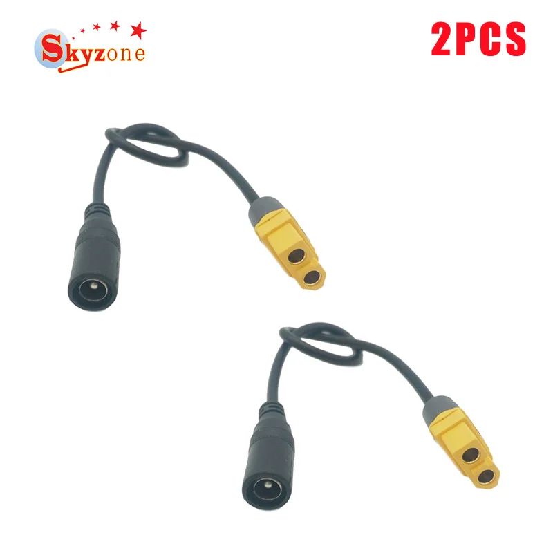 Универсальный XT60 к DC 5,5/2,1 мм Женский адаптер кабель питания для Fatshark Skyzone Aomway очки