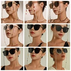 Цепочка для очков с подвеской, металлическая цепь с крестом в форме сердца, для солнцезащитных очков, шнур-держатель, ожерелье