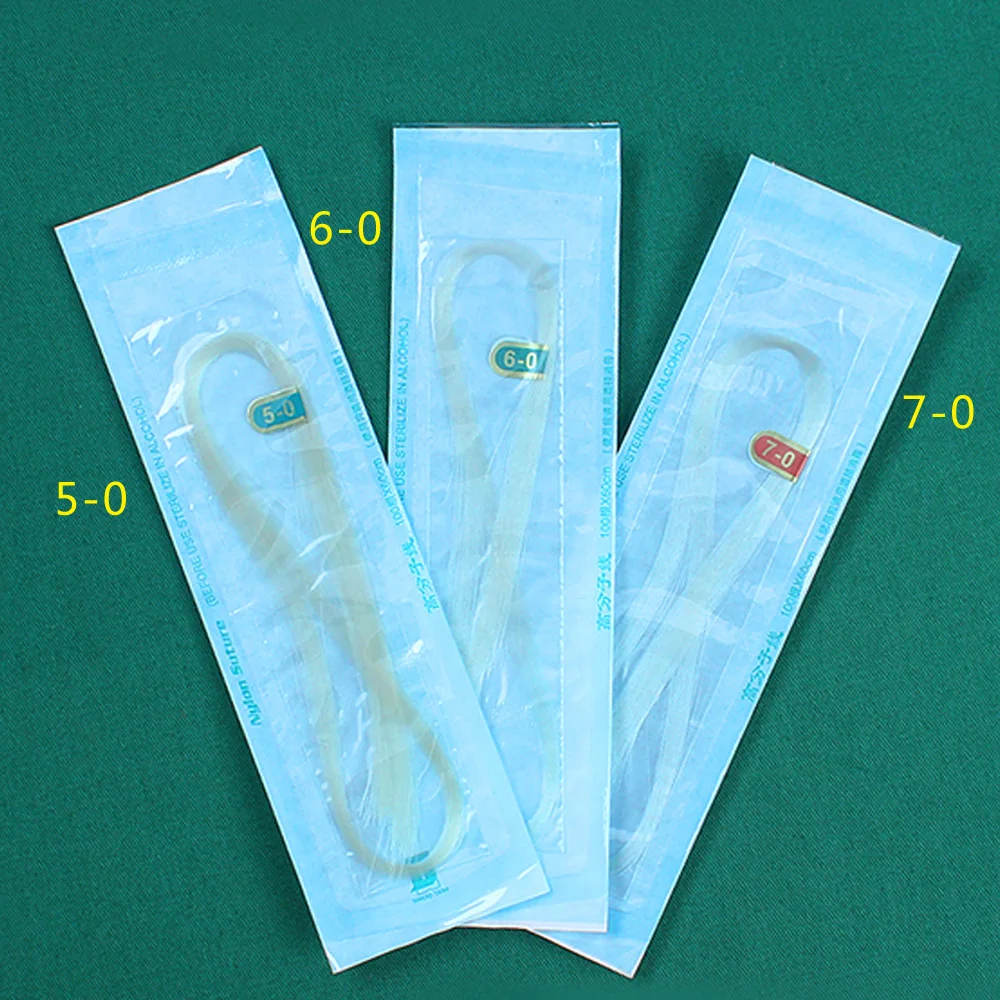 Нейлоновая полимерная линия для двойных век бесшовный нанометр швов