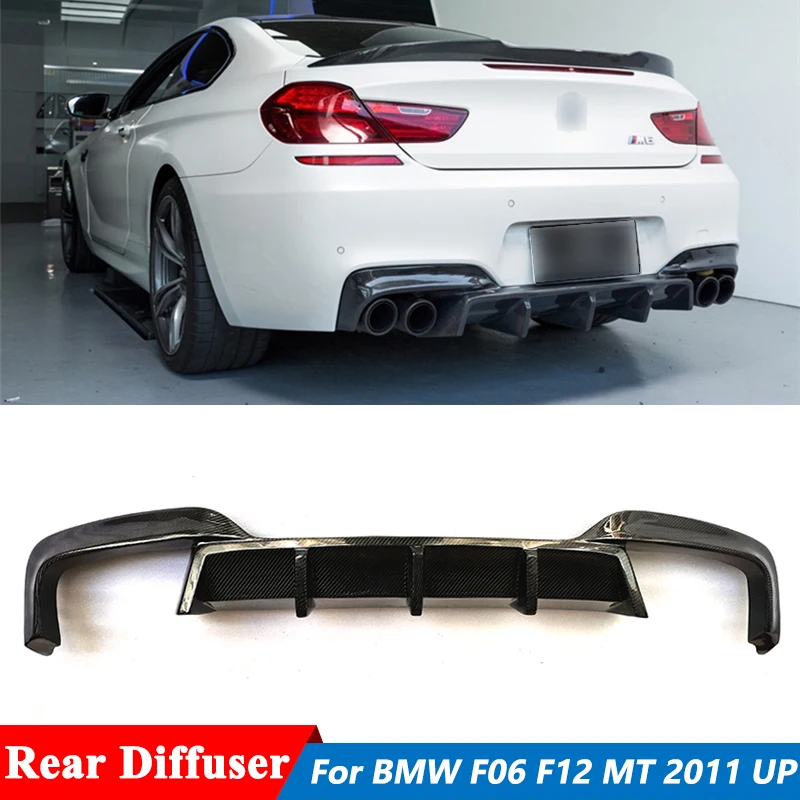 

FD Style Carbon Fiber Material Rear Spoiler Bumper Lip Diffuser For BMW 6 Series F06 F12 F13 MT Tuning 2011 Up