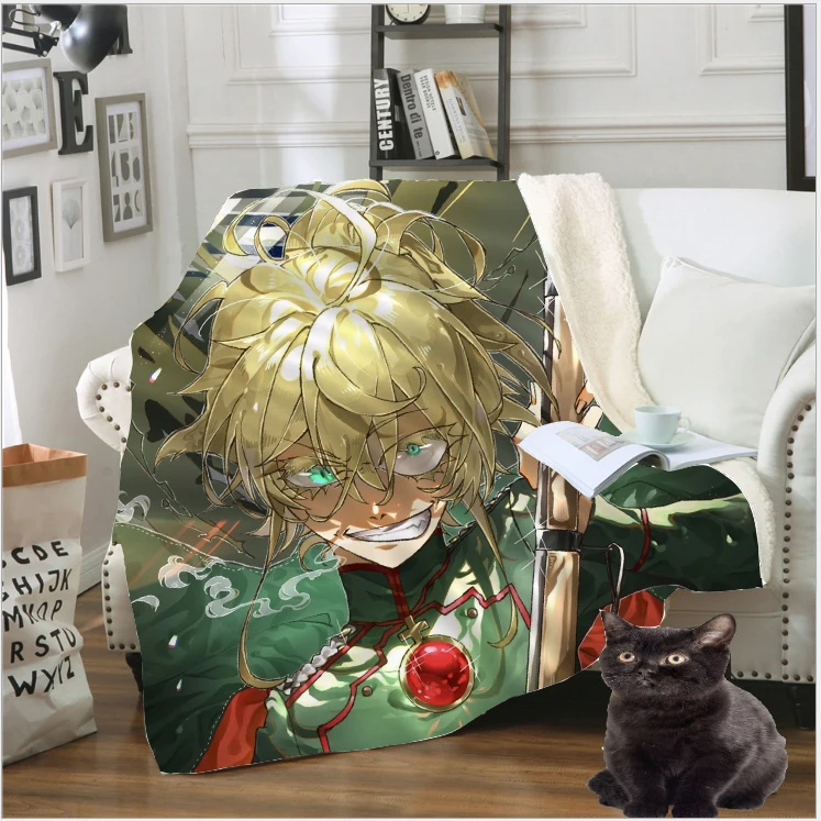 Youjo Senki Saga of Tanya the Evil аниме одеяло 3D принт для путешествий флисовое стеганное