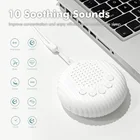 Портативный Аппарат для детского сна, звуковой аппарат с белым шумом, 10 успокаивающих звуков, 153060 минут, таймер с регулируемой громкостью и зарядкой от USB