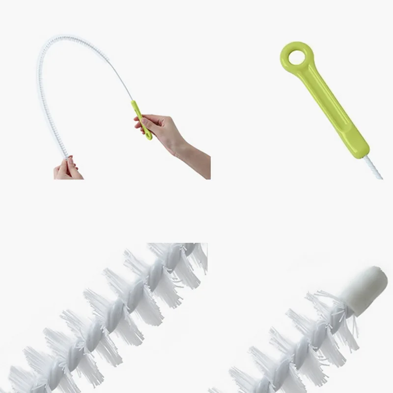 Кухонная складная щетка для чистки канализации гибкая раковина ванна туалет