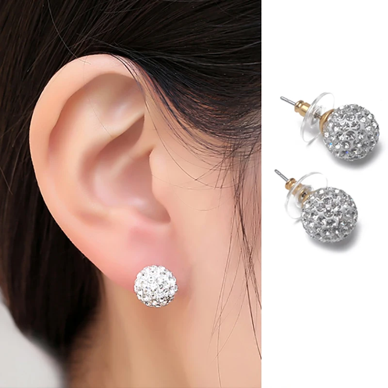 

Amorita boutique ball full drill design fashion stud earrings