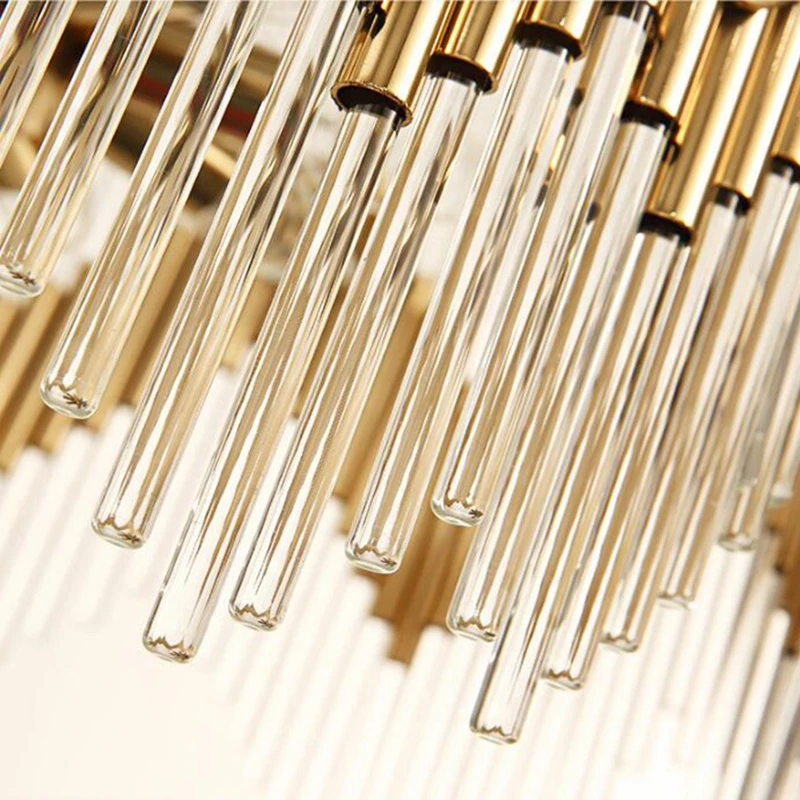 

Rod Led Pendant Light Classic Brief Pendant Light Luxury Crystal Decorative Lighting Manggic Crystal Custom Style New LED Bulbs