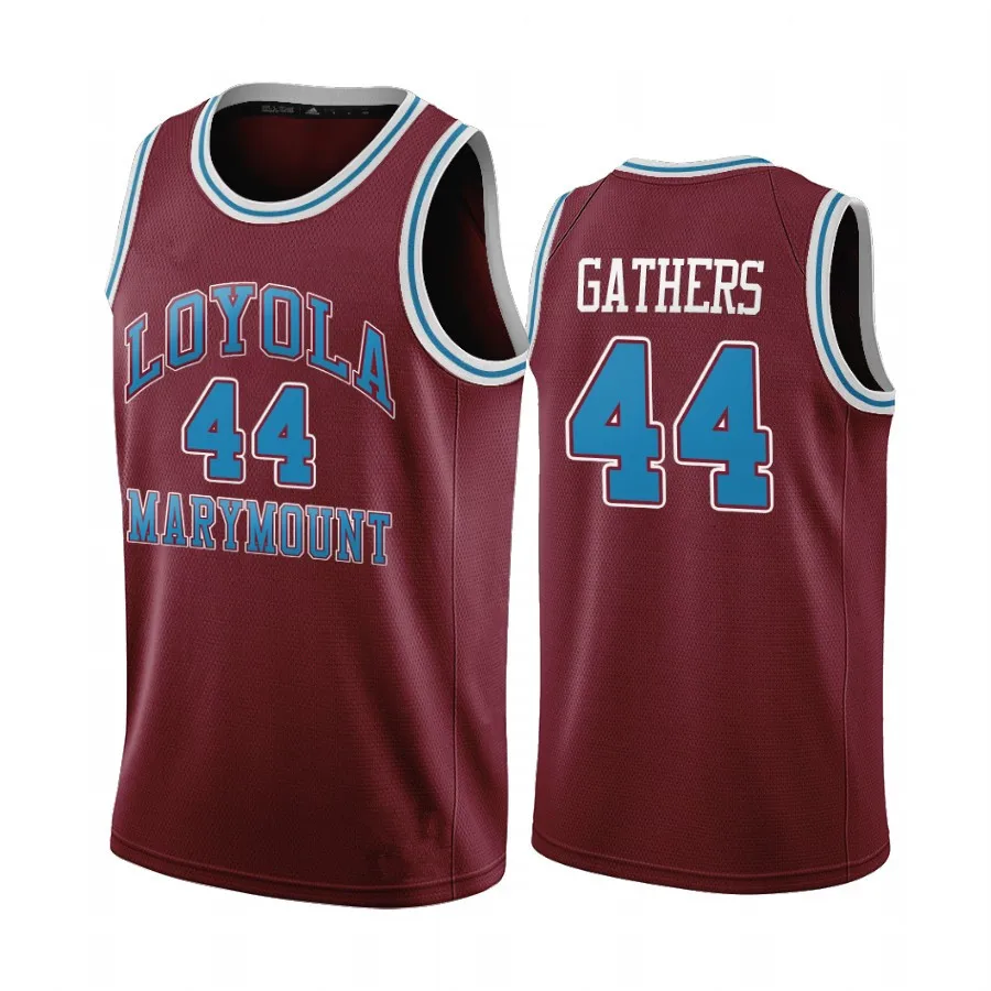 

Loyola Marymount Hank Gathers 44 basketball Jersey College Throwback Stitched Customized Any Name And Number