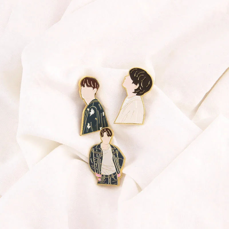 Модные простые и популярные украшения для мальчиков Kpop Bangtan аксессуары