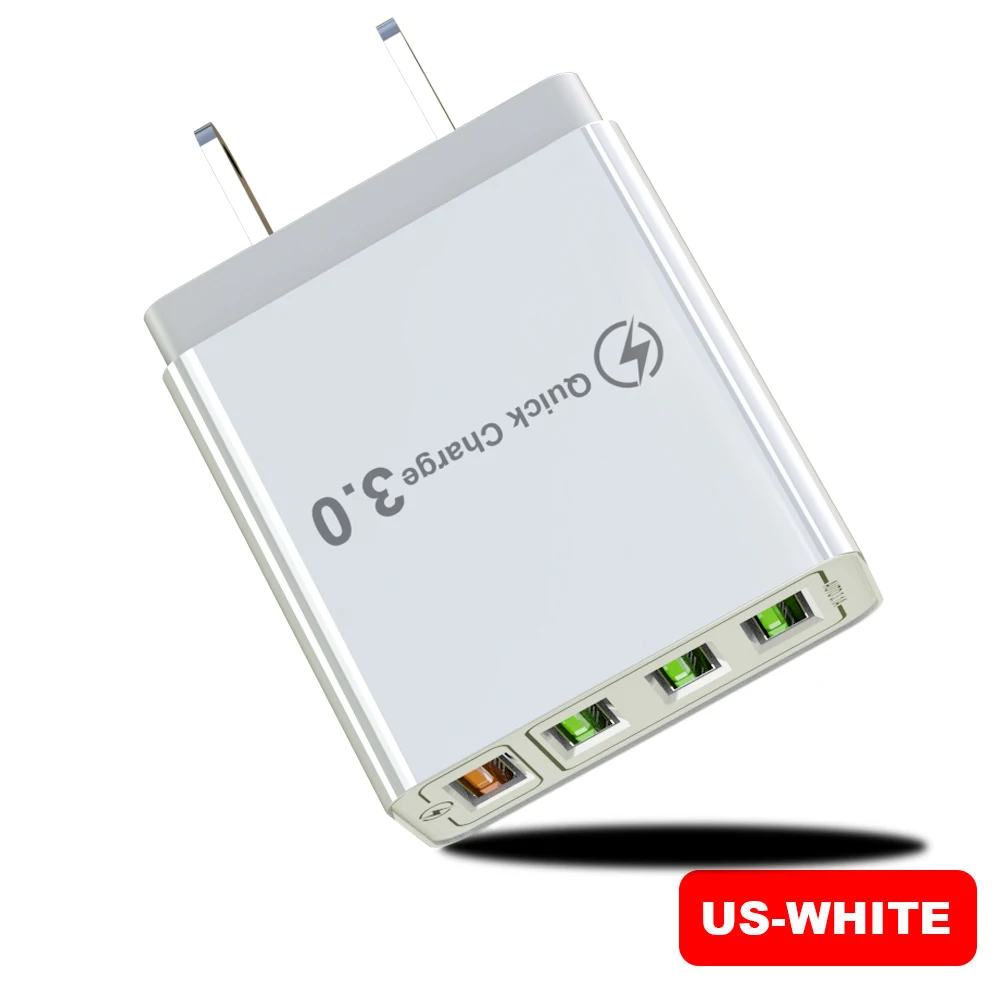 30 Вт Быстрая зарядка 5 в 3.1A QC 3,0 USB зарядное устройство для iPhone X 11pro samsung A50 A30 huawei Xiaomi Note 7 8 Быстрая зарядка настенный адаптер