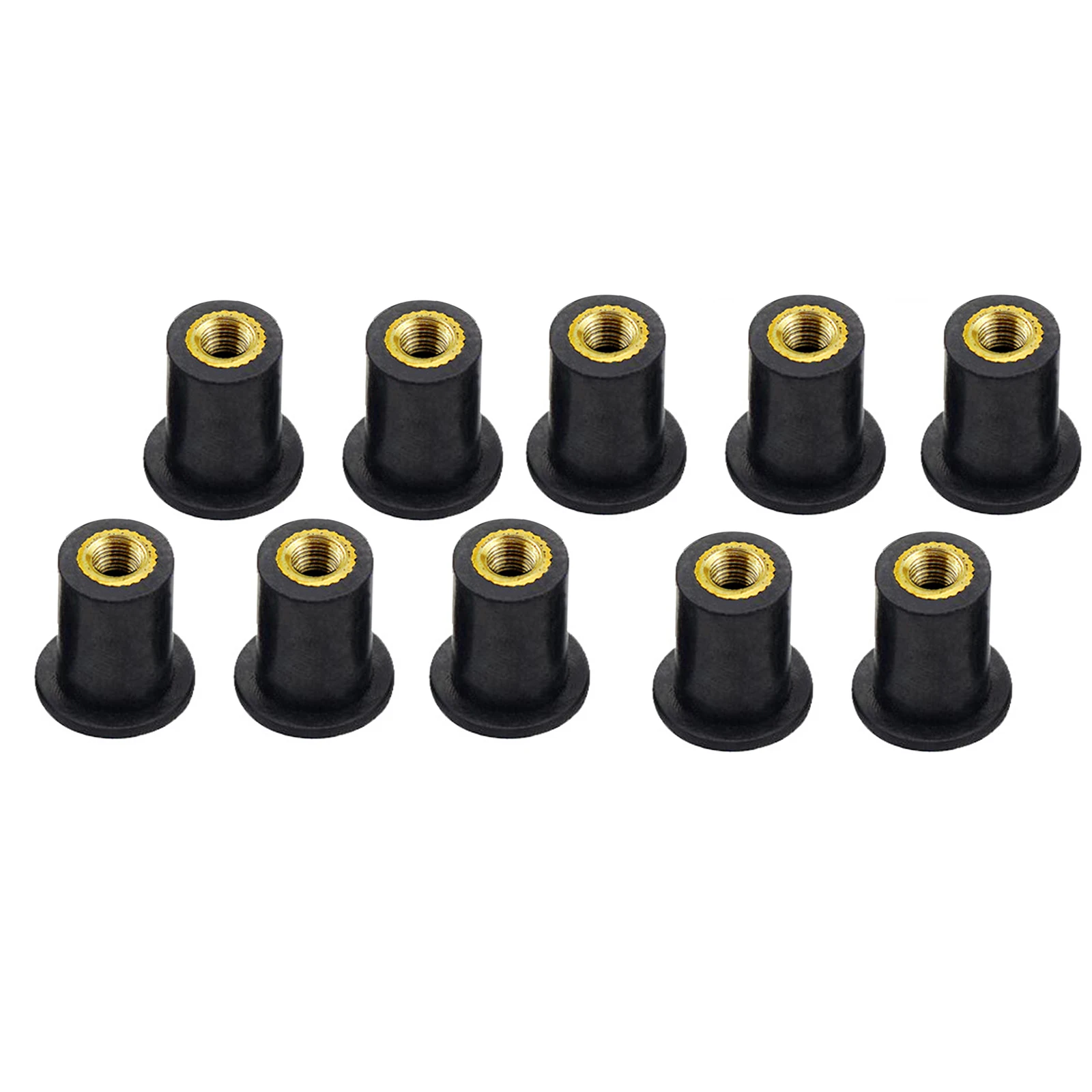 20 шт. универсальная Байдарка для мотоцикла M5 Метрическая резиновая гайка