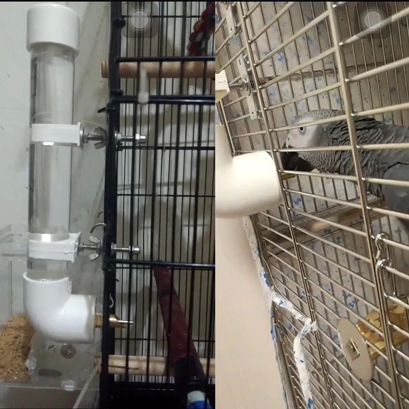 Кормушка для птиц Клетка домашних животных висячая Автоматическая миска еды