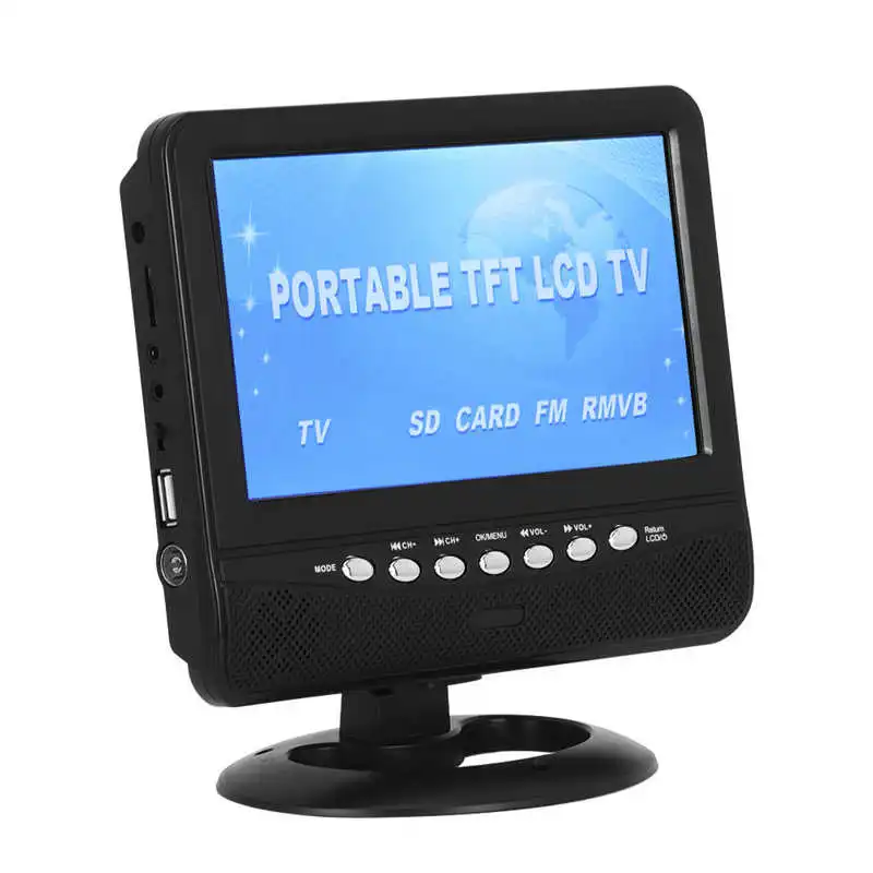 7.5 Inch Portable Car Analog Player Monitor LCD HD TV EU Plug 100-240V | Электроника