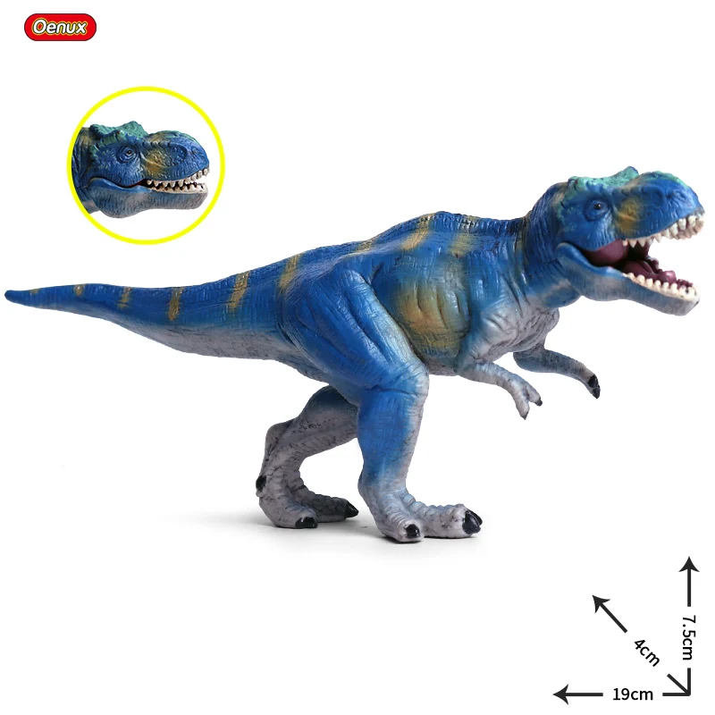 Without Box Oenux достаринный дикарь Юрского Периода Динозавры фигурки T-Rex pterodacktyl Велоцираптор Модель Фигурки Коллекция детская игрушка - Цвет: Without Box