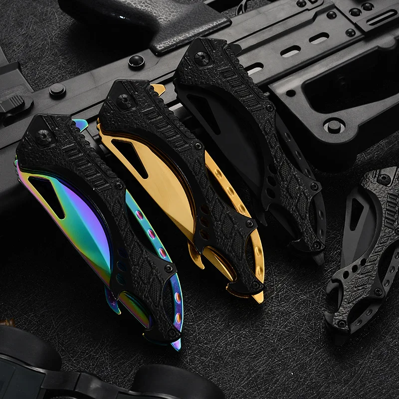 

Camping Multifunctional Folding Knife 3Cr13 Blade Aluminum Handle High Hardness Outdoor Tactical Mini Pocket Portable Gift Knife