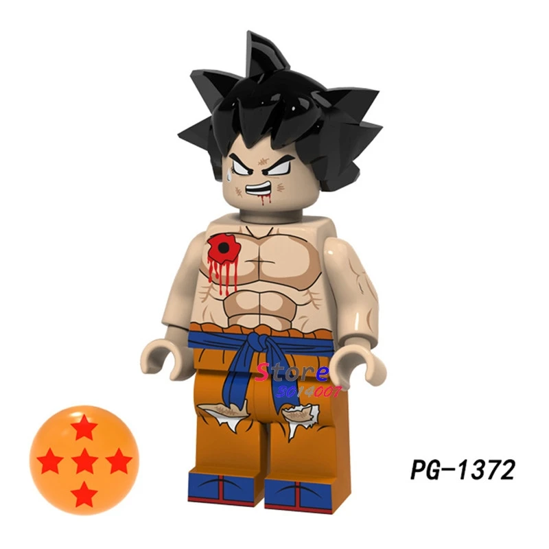 PG1372 Один строительный конструктор Dragon Ball Z Goku Gotenks Torankusu Tien Shinhan Android 18 лазурит Коллекция игрушек для детей - Цвет: PG1372