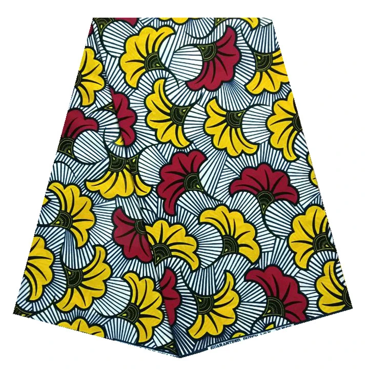 Ghanaian Kente Ткань с воском гарантированное настоящий голландский настоящий воск дизайн для ткани горячий Veritablee воск печать ткань в 6 ярдов - Цвет: as picture