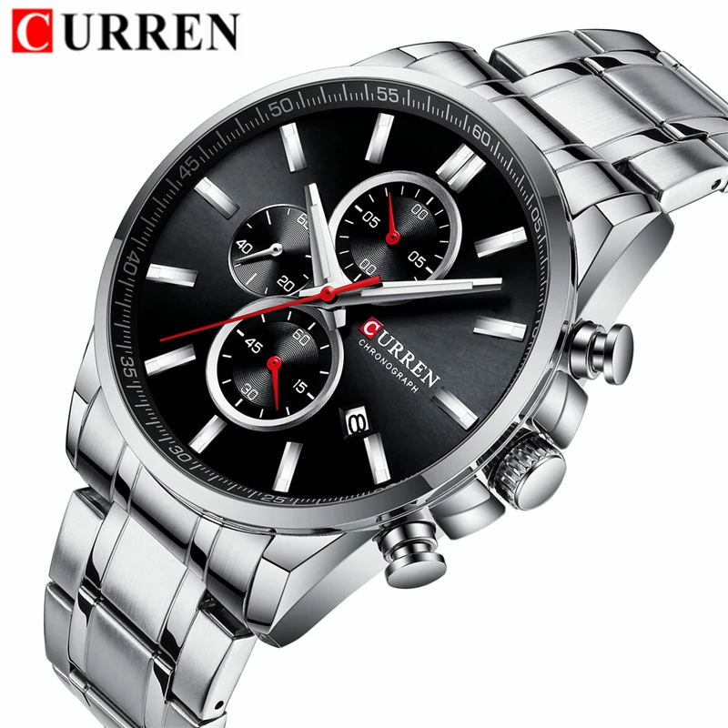 

CURREN Casual Fashion Mens Watches Top Brand Luxury Male Clock Sport Chronograph Waterproof Quartz Watch Men Relogio Masculino