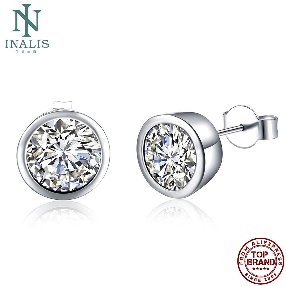 INALIS модные ювелирные изделия серьги со шпилькой для женщин с серебряным