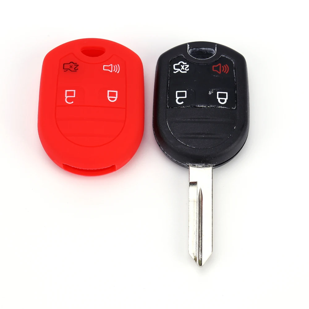 

2020 Wholesale Cheap Price Durable Dustproof Silicone Car Key Cover Case Skin Holder for Remote 4 Buttons Key Fob Protector