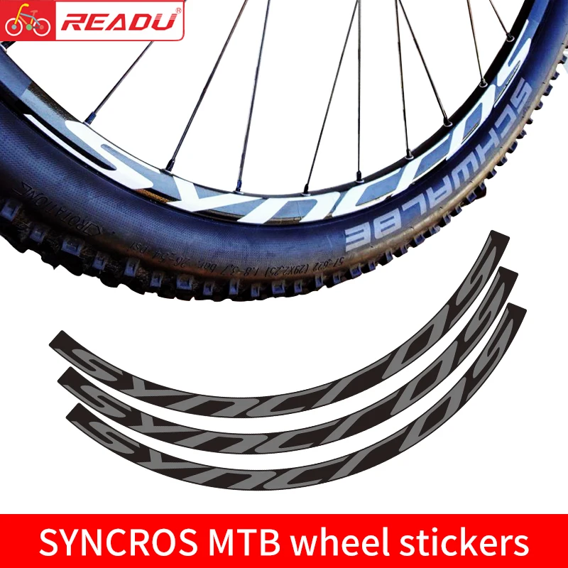SYNCROS Wheel Sticker Set for MTB Bicycle Rim Mountain Bike Cycling Decals | Спорт и развлечения
