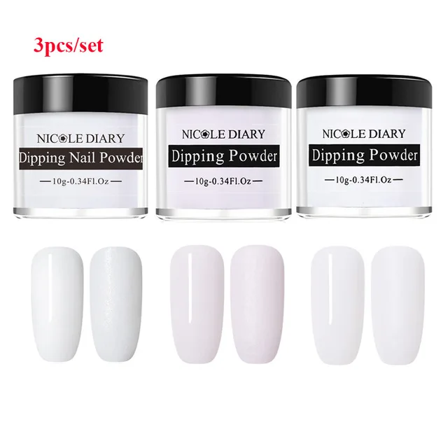 Light Color series Николь дневник цвет окунания ногтей порошок DIY Черный Серебряный Красный Фиолетовый серии Dip ногтей порошок дизайн ногтей без лампы лечения - Цвет: Light Color series