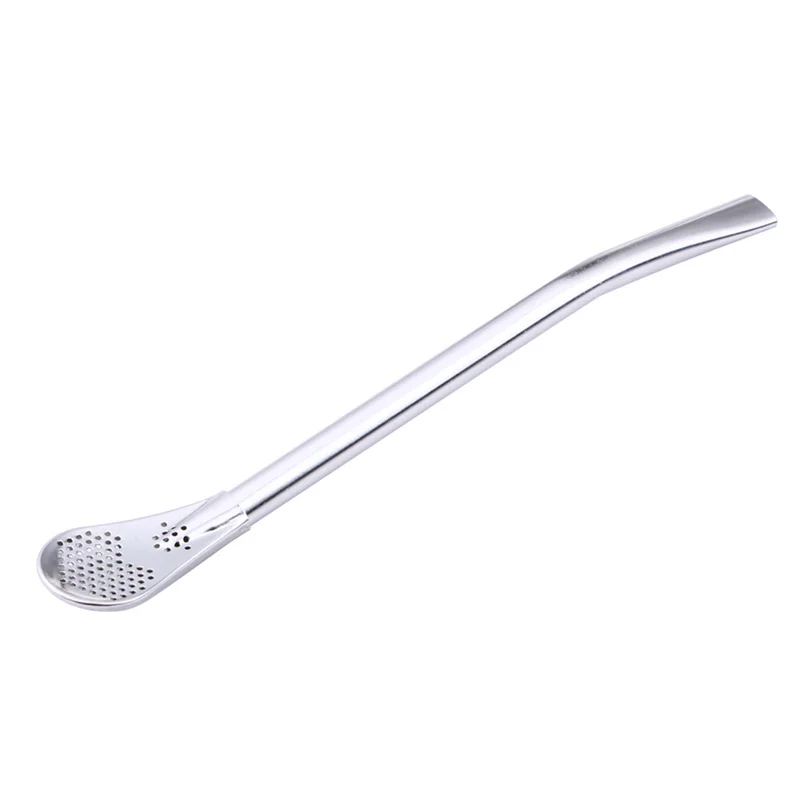 

BMBY-Stainless Steel Drinking Straw Filter Handmade Herb Mate Tea Light bulb Gourd Washable Practical Tea Tools Bar Accessories