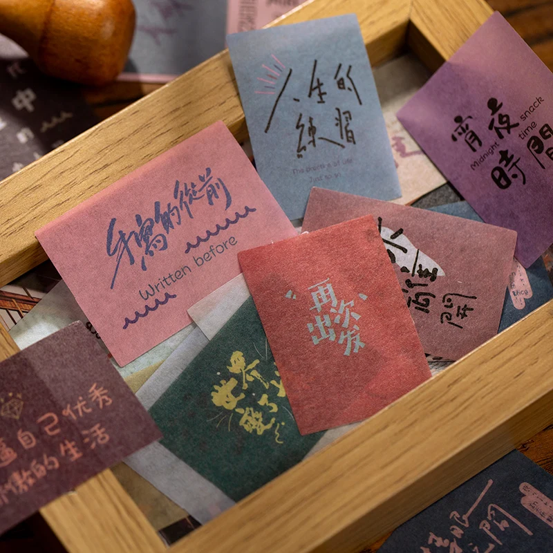 60 шт./пакет винтажная художественная Живопись Роза стихотворение пуля журнал