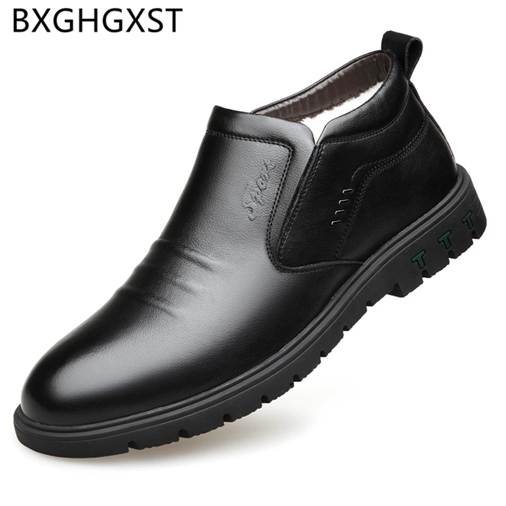 

Snow Boots Italian Shoes Mens Dress Boots Winter Shoes Men Boots Genuine Leather Brown Dress Casual Shoes Men 2022 Ayakkab Erkek