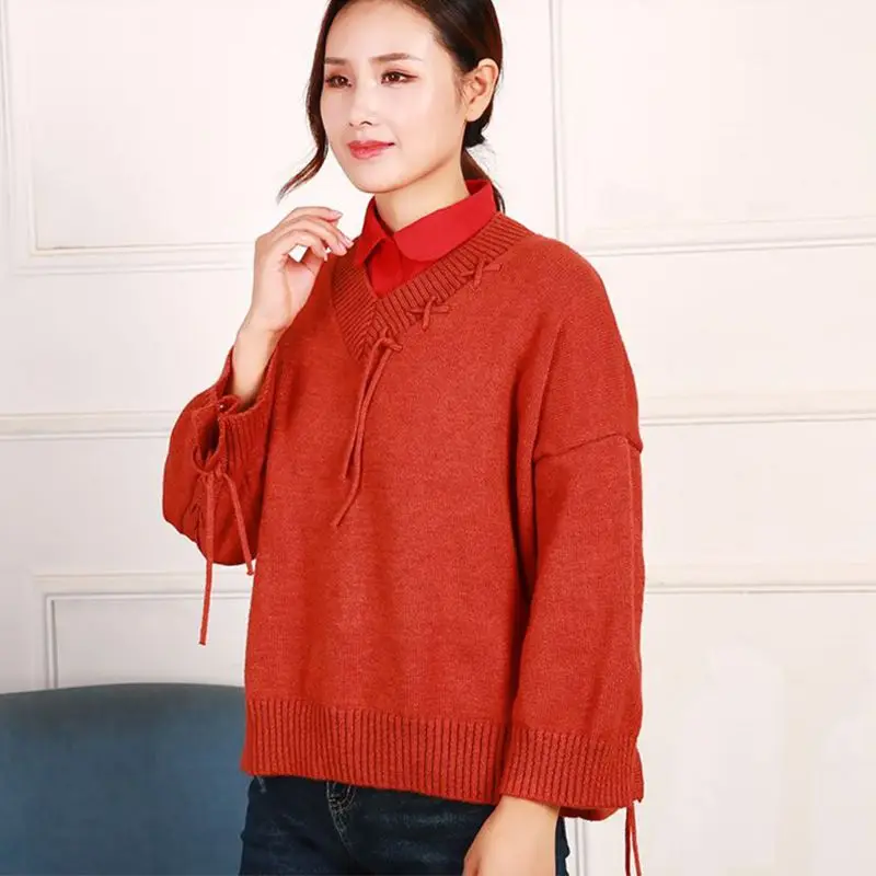

Womens Crochet Lace Red Fake Collar Button Down Detchable Ruffles Half-Shirt H37C
