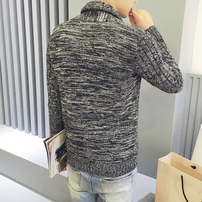 

New Autumn Winter Sweater Men V-Neck Solid Color Slim Fit Knitting Mens Sweaters Cardigan Male 2020 Fashion Casual Tops Hots