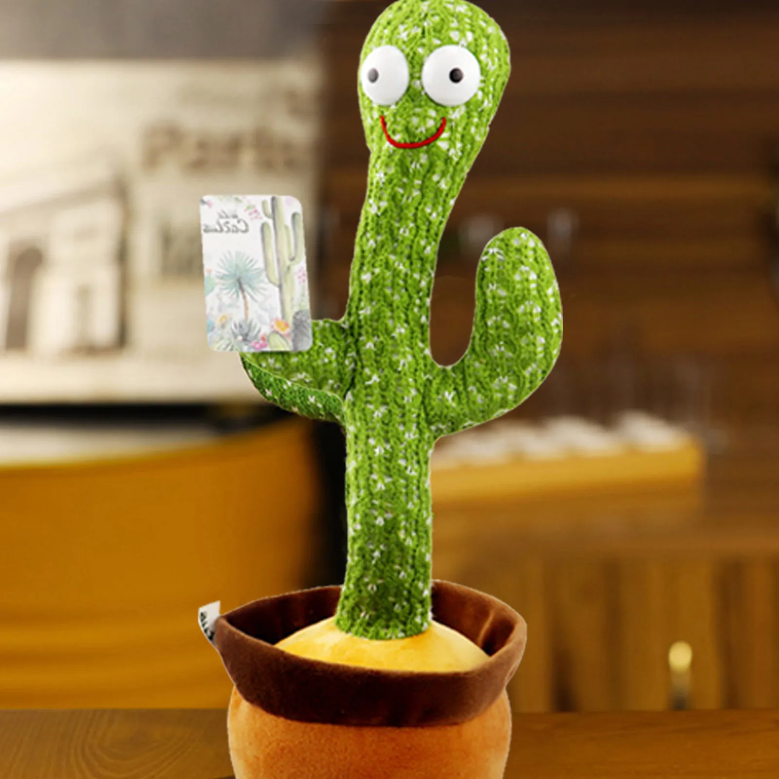 Танцующий кактус #45 Электронная плюшевая игрушка мягкая кукла детский который